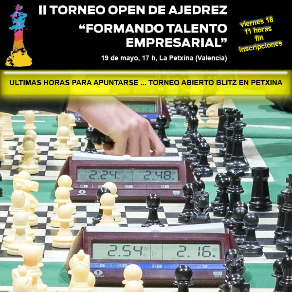 cartel torneo ajedrez valencia