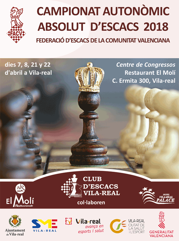 cartel ajedrez Vila-real torneo