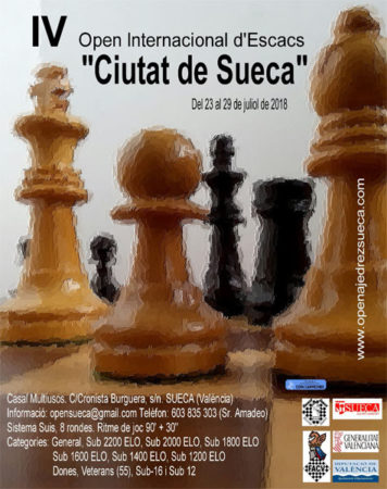 cartel open ajedrez Sueca