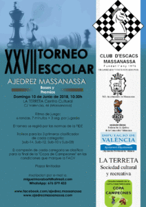 torneo de ajedrez en Massanassa