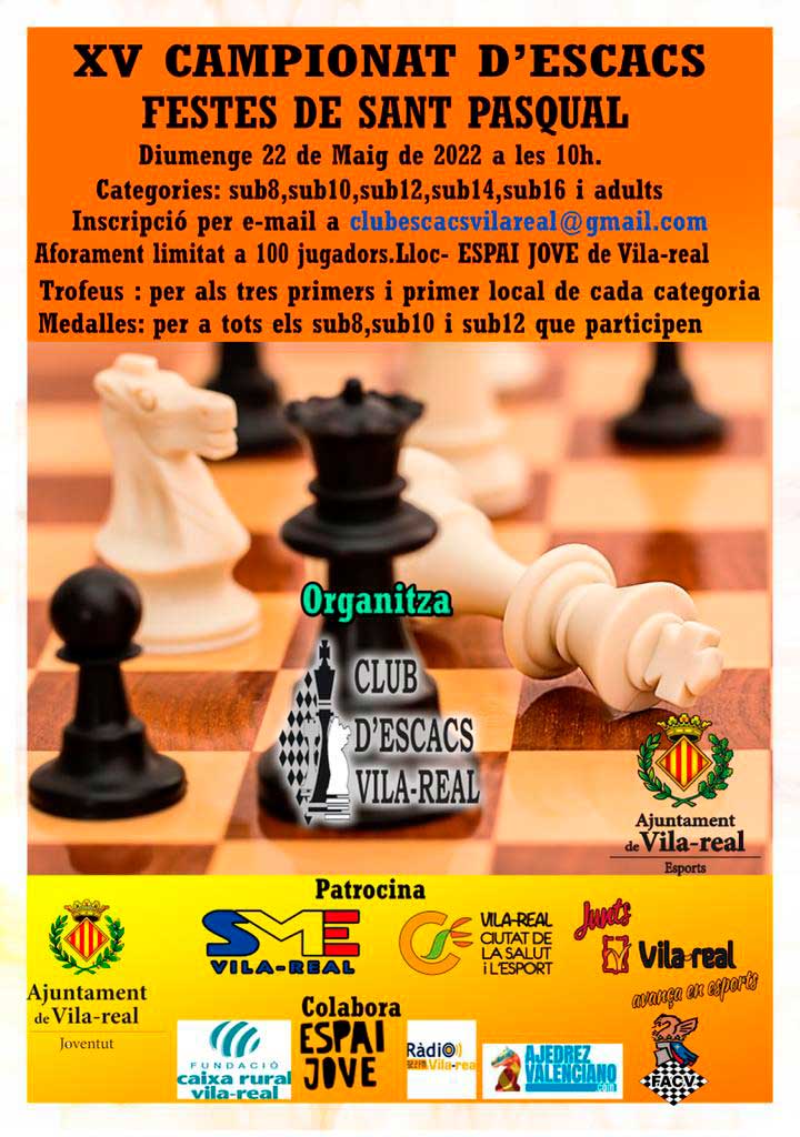 cartel torneo ajedrez Vila-real
