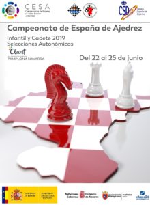 cartel campeonato España ajedrez escolar