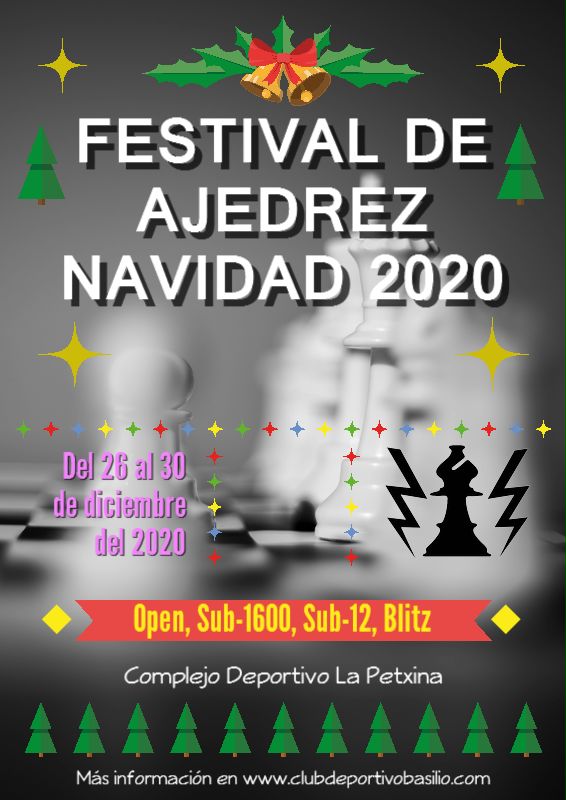 cartel anunciador torneo de ajedrez
