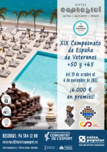 XIX Campeonato España Veteranos @ Hotel Cap Negret