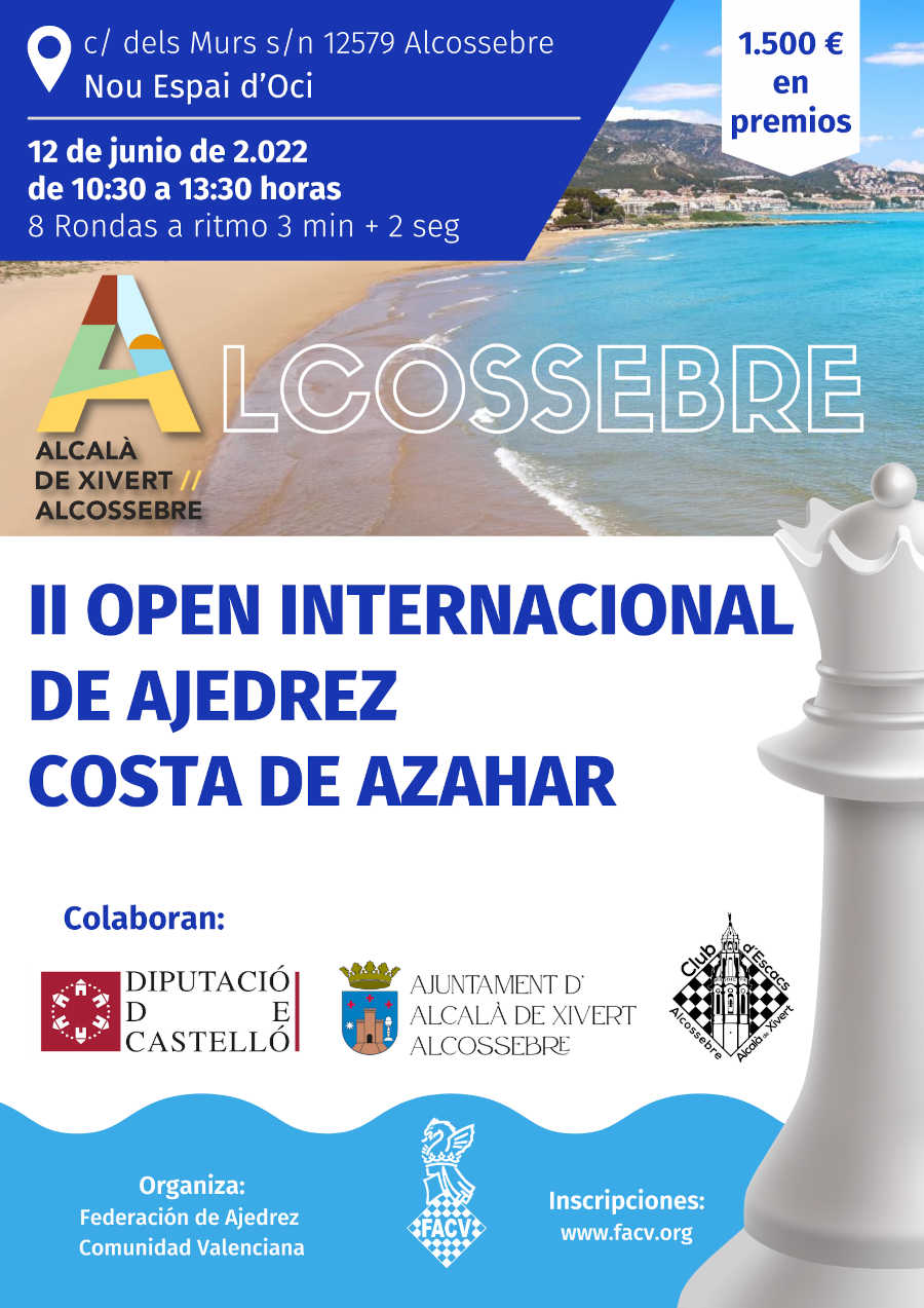 cartel open internacional de ajedrez