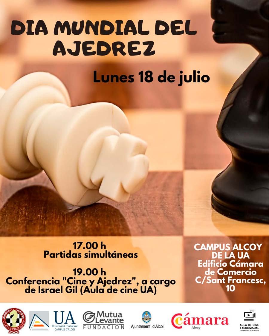 cartel evento de ajedrez